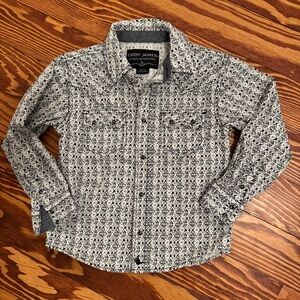Cody James Kids Black and White Button Down Shirt